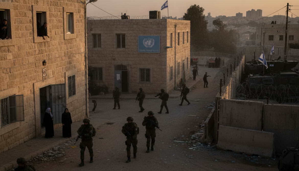 Israel raids UNRWA Qalandiya training centre in East Jerusalem sparking annexation fears
