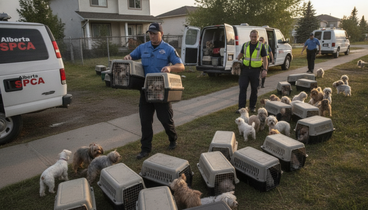 Fort McMurray bylaw officers seize 97 small-breed dogs as SPCA steps in