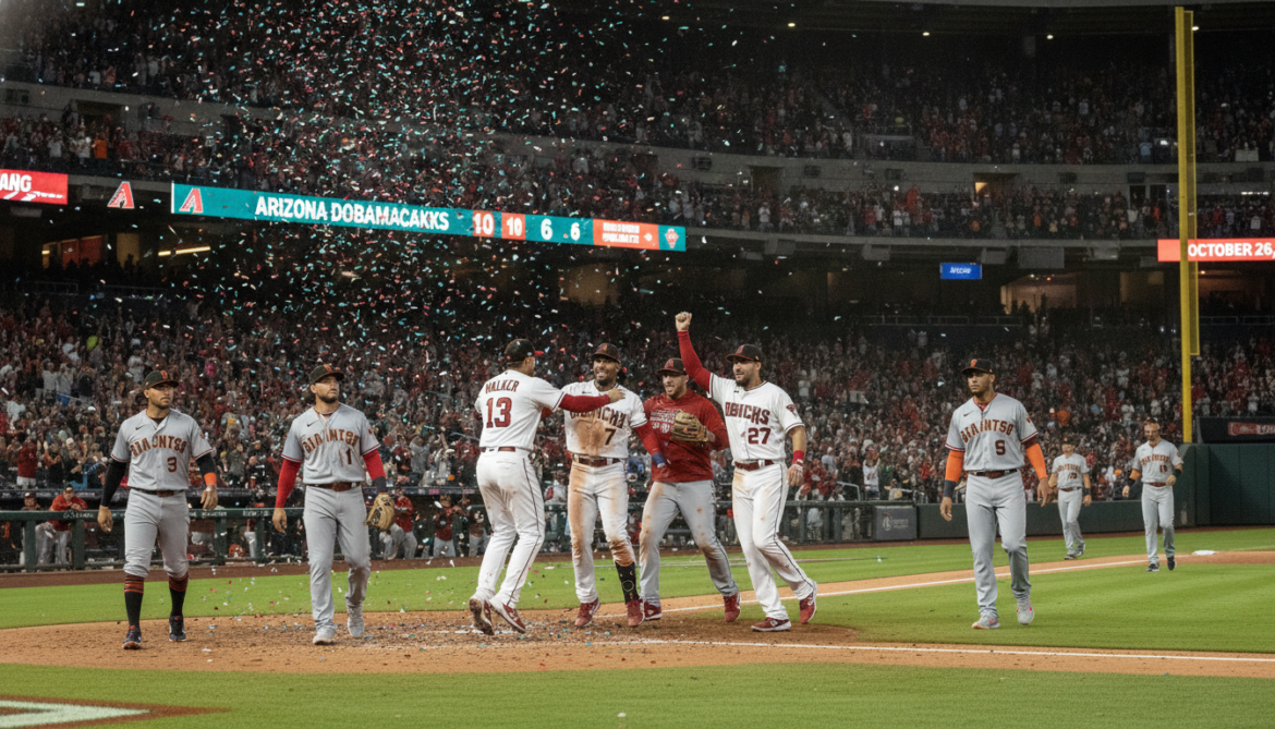 Diamondbacks defeat Giants 10-6 in MLB high-scoring matchup