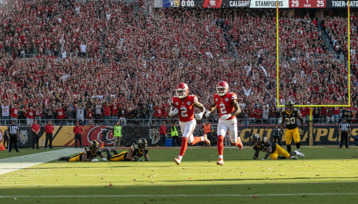 Calgary Stampeders rally as Dedrick Mills runs 49-yard touchdown to beat Tiger-Cats