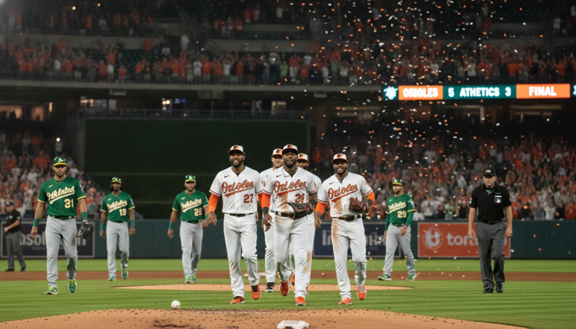 Orioles top Athletics 5-3 in tight MLB contest