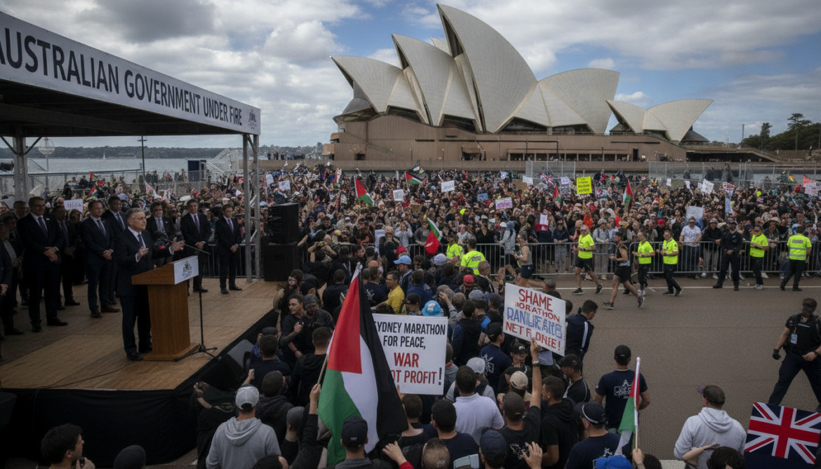 Australian government under fire for allowing Israeli soldiers into Sydney Marathon