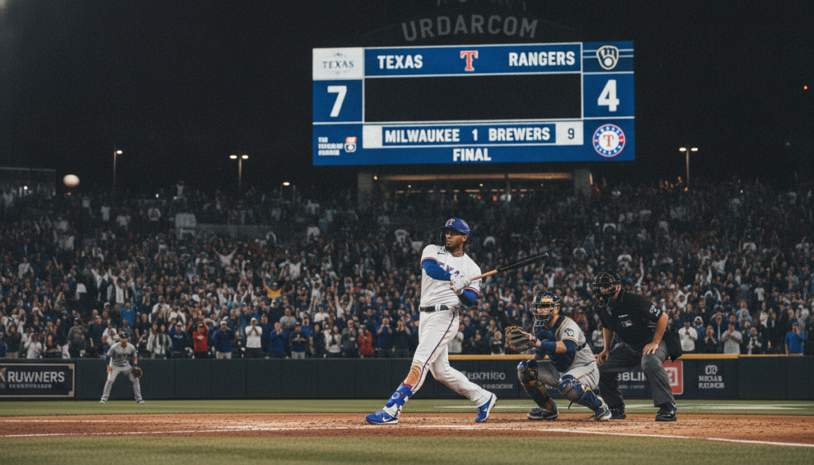 Texas Rangers beat Milwaukee Brewers 7-4 in MLB highlights