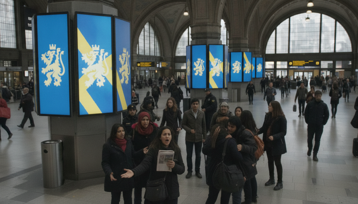 Sweden Democrats ad blitz at Stockholm Central Station sparks immigrant backlash