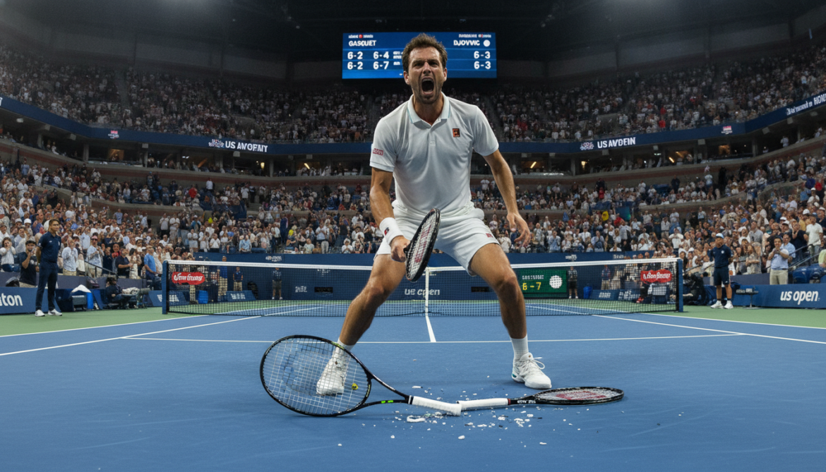Boisson destroys two rackets in meltdown after US Open loss