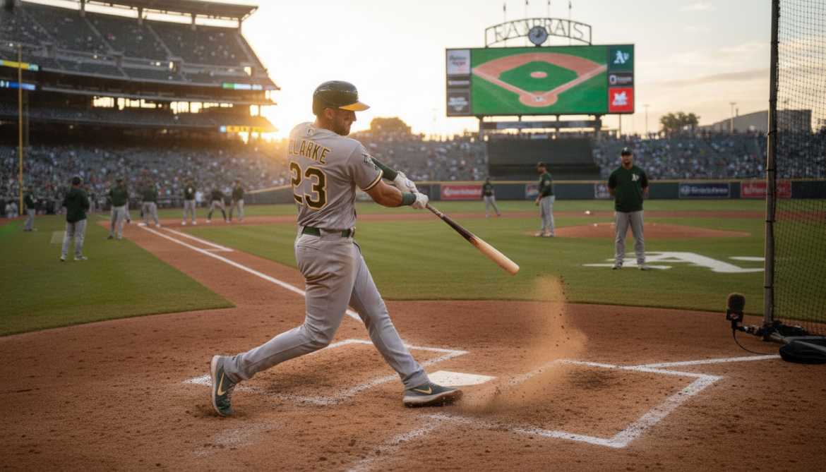 Clarke returns to A's after rehab surge, aims to boost offense