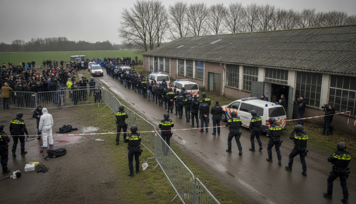 Dutch police arrest 34 after Overasselt drug shooting kills security guard