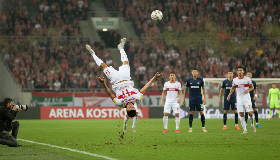 Mohammadi executes acrobatic flip throw to set up Spartak Kostroma assist