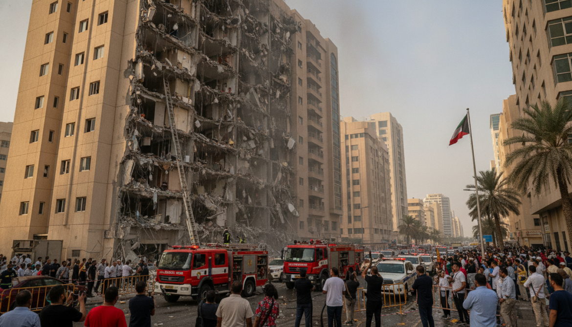 Iranian drone damages Kuwait City residential building in retaliation for US strikes